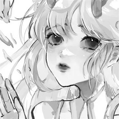 女头像ins风漫画黑白