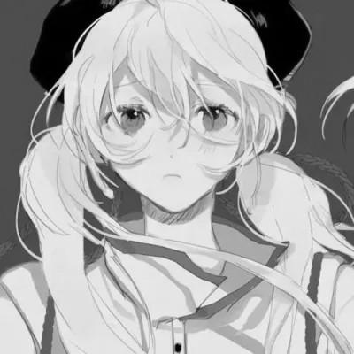 女头像ins风漫画黑白