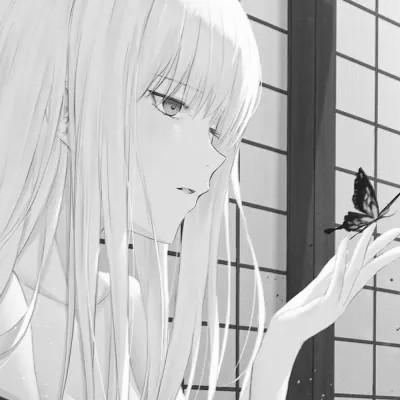 女头像ins风漫画黑白