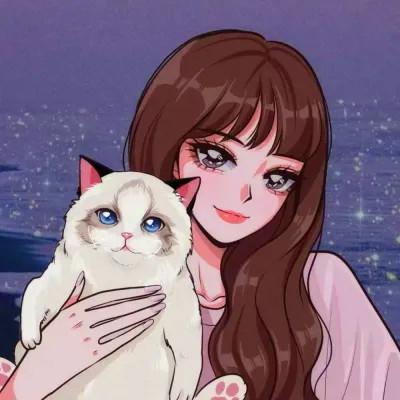 超火超好看的女生手绘头像图片