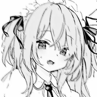 女头像ins风漫画黑白