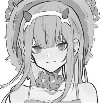 女头像ins风漫画黑白