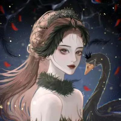 超火超好看的女生手绘头像图片