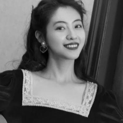 高清好看的黑白女生头像