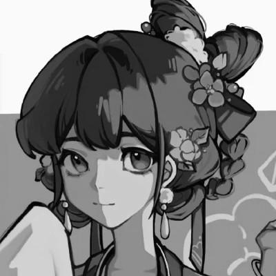 女头像ins风漫画黑白