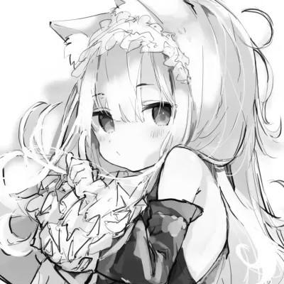 女头像ins风漫画黑白