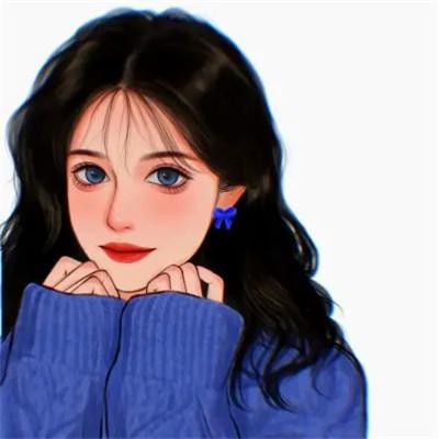 超火超好看的女生手绘头像图片