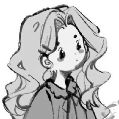 女头像ins风漫画黑白