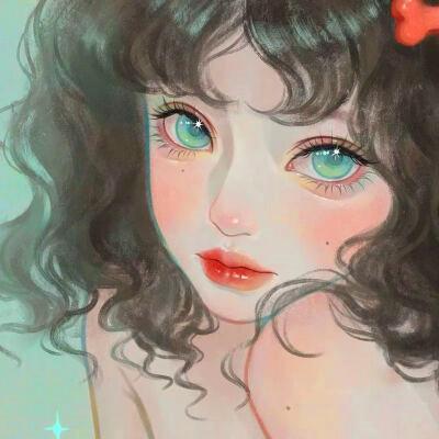 超火超好看的女生手绘头像图片