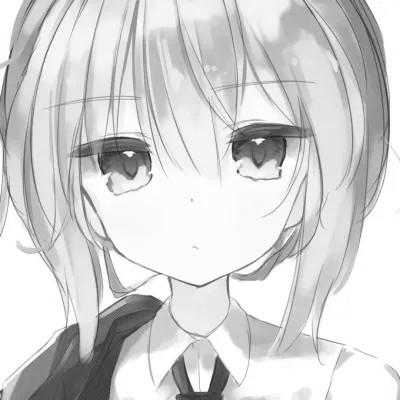 女头像ins风漫画黑白