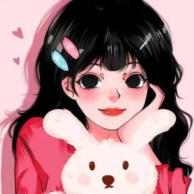 超火超好看的女生手绘头像图片