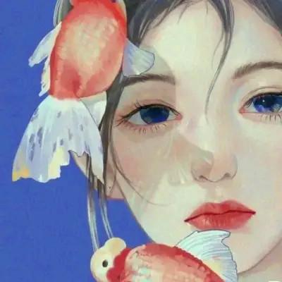 超火超好看的女生手绘头像图片