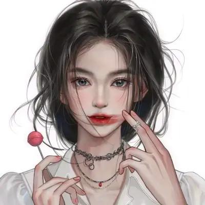 优质手绘头像女 高清好看的微信头像手绘女生图片