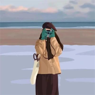 不明显的情头一人一张动漫情侣图片，不落俗套