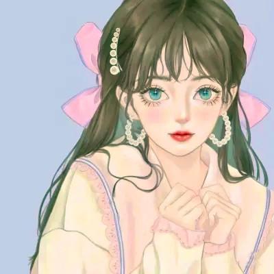 优质手绘头像女 高清好看的微信头像手绘女生图片