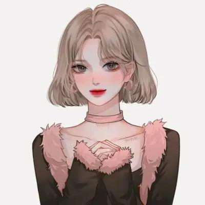 优质手绘头像女 高清好看的微信头像手绘女生图片