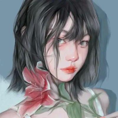优质手绘头像女 高清好看的微信头像手绘女生图片