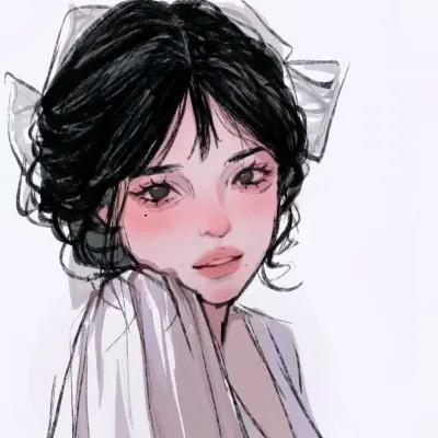 优质手绘头像女 高清好看的微信头像手绘女生图片