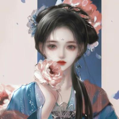 动漫头像女生组团开黑 同人不同颜色