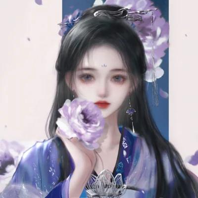 动漫头像女生组团开黑 同人不同颜色