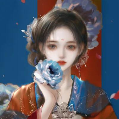 动漫头像女生组团开黑 同人不同颜色