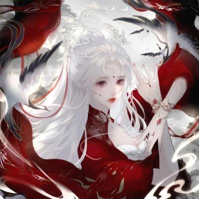 动漫头像女生组团开黑 同人不同颜色