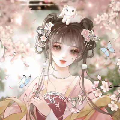 闺蜜多人女生头像手绘卡通图片
