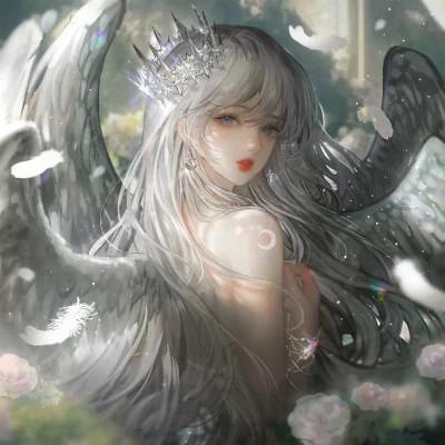 动漫头像女生组团开黑 同人不同颜色