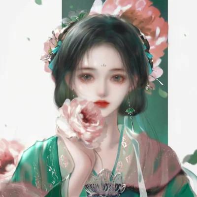 动漫头像女生组团开黑 同人不同颜色