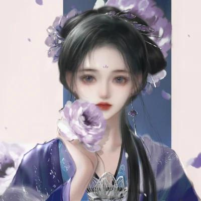 动漫头像女生组团开黑 同人不同颜色