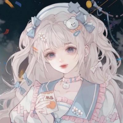 闺蜜多人女生头像手绘卡通图片