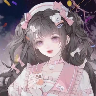 闺蜜多人女生头像手绘卡通图片