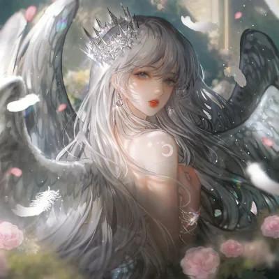 动漫头像女生组团开黑 同人不同颜色