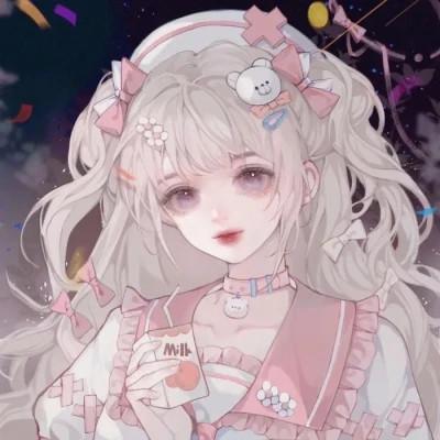 闺蜜多人女生头像手绘卡通图片