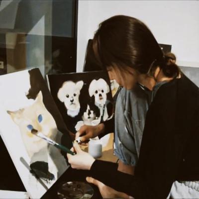 胶片风格女生头像小众
