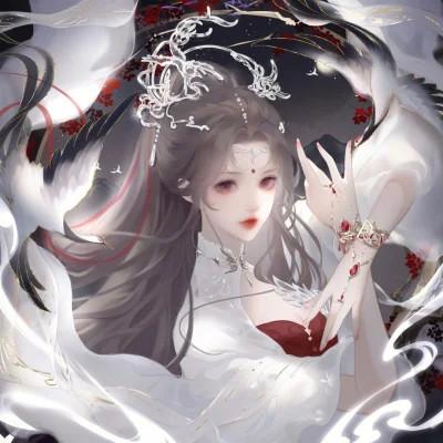 动漫头像女生组团开黑 同人不同颜色
