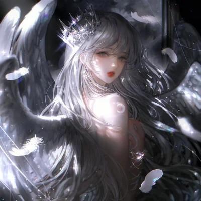 动漫头像女生组团开黑 同人不同颜色