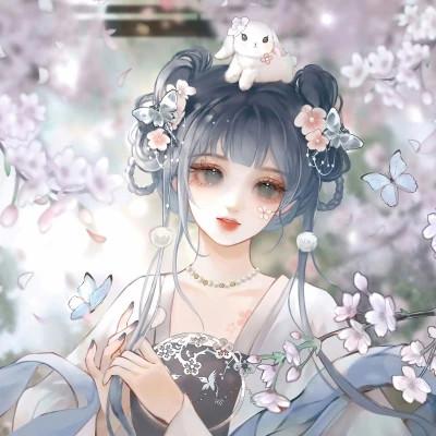闺蜜多人女生头像手绘卡通图片