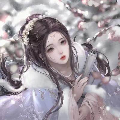 闺蜜多人女生头像手绘卡通图片