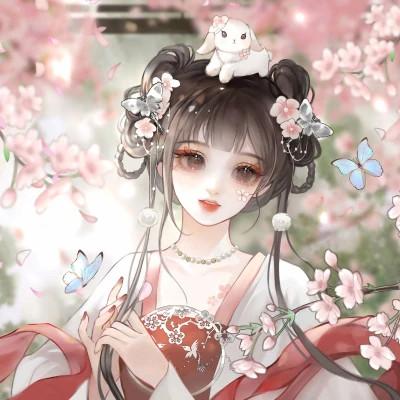 闺蜜多人女生头像手绘卡通图片
