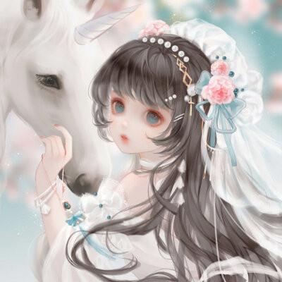 动漫头像女生组团开黑 同人不同颜色