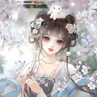 闺蜜多人女生头像手绘卡通图片