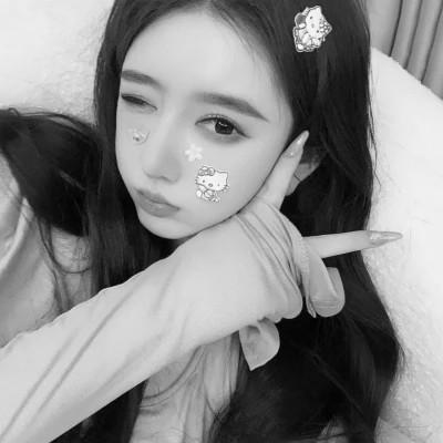 高质量真人黑白女头