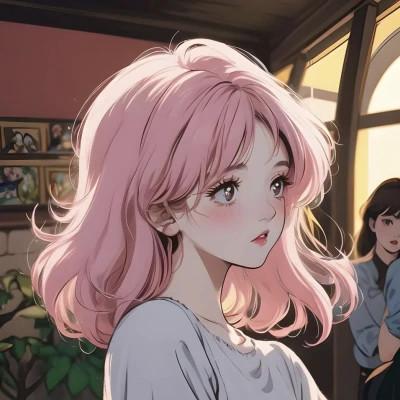 高级女生ai头像图片