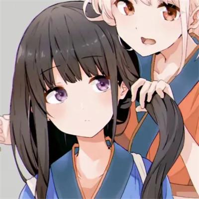 高质量二人闺蜜头像超仙双人图片