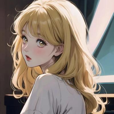 高级女生ai头像图片
