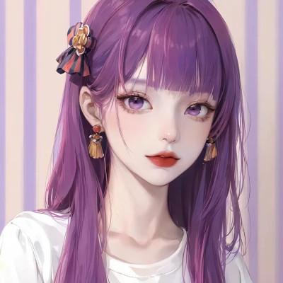 高级女生ai头像图片