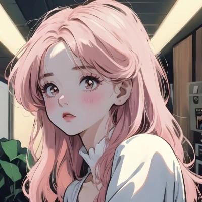 高级女生ai头像图片