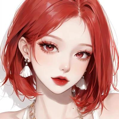 高级女生ai头像图片