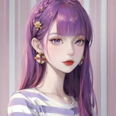 高级女生ai头像图片